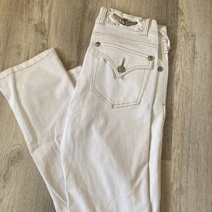 White skinny jeans y2k